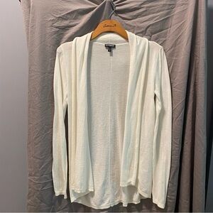 EXPRESS WHITE LONG SLEEVE LIGHT WEIGHT CARDIGAN SIZE SMALL